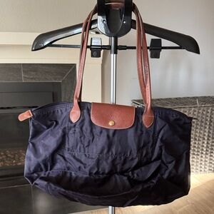 Longchamp Purple Tote Bag